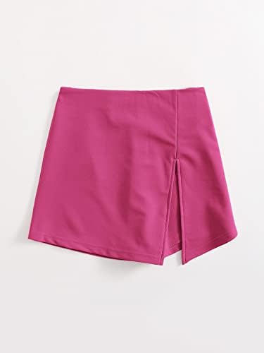 Shorts Navhao para mulheres de cintura elástica de shorts de skort frontal