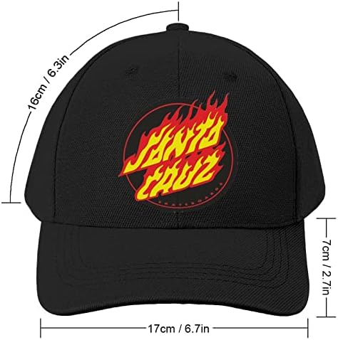 Santa Cruz City Hat da Califórnia para homens Mulheres Sun Hat Crucker Capinho de beisebol ajustável