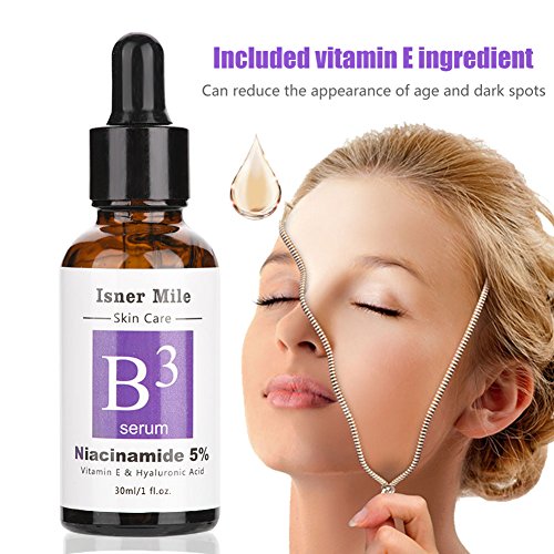 Vitamina E e soro face do ácido hialurônico, hidratante corretor de manchas escuras e hidratante Reduzir hiperpigmentação