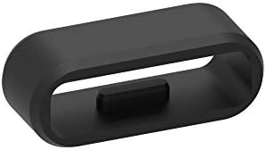 Anéis de fixador de loop de cinta compatíveis com bandas Garmin Vivosport 6pack Black Rubber Substituição