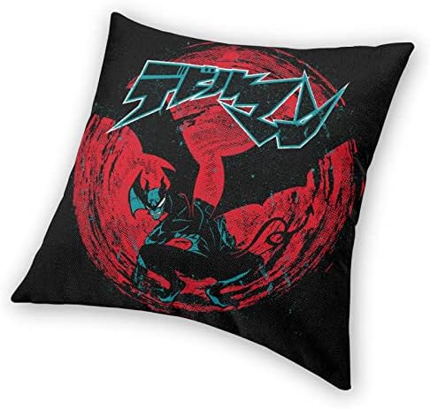 Vvedik Devilman Crybaby Throw Pillow Capa escondida capa de almofada quadrada de Zipper Ultra Soft Decoration