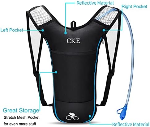 CKe Hydration Backpack Hydration Pack Water Backpack com 2L Hidration Bexder For Men Mulheres Crianças para Caminhadas