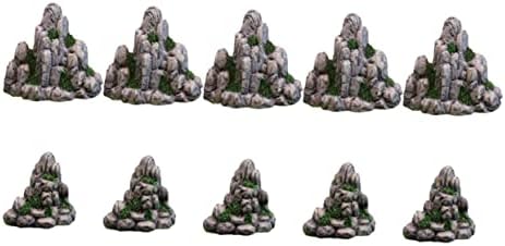 Toyvian 10pcs simulou mini acessórios de clandestres de pedras de clandestres de joias de joias