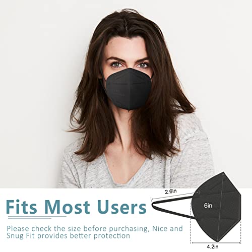 Chisip KN95 Máscara facial 20 PCs, máscaras de segurança de poeira de 5 xícara, máscaras de proteção respiráveis