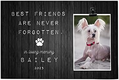 Os melhores amigos nunca são esquecidos, em memória amorosa cão chinês cães personalizados Memorial Memorial