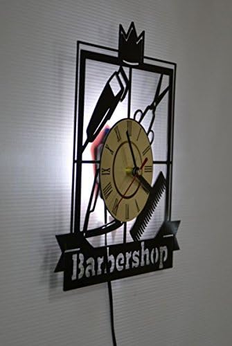 Ornamento de cabeleireiro de barbearia Luz de parede, função de luz noturna, decoração de interiores domésticos