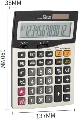 Calculadora sdfgh programador universal 120 check calculadoras de imposto de 12 dígitos e escritório de superfície