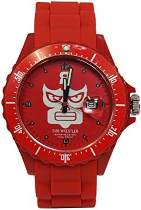Revgrp Watch com o logotipo Revman Luchador disponível em vermelho e branco