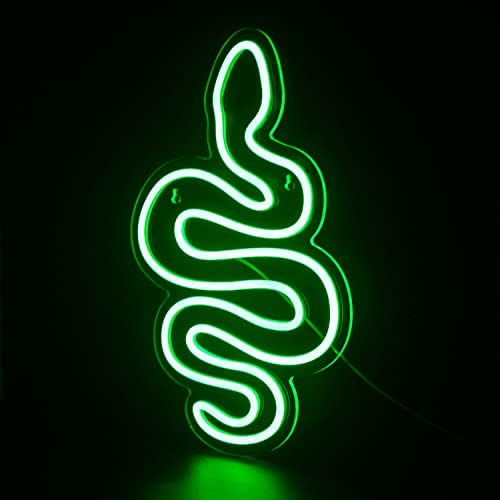 Faxfsign Snake Sign em forma de néon LED LED LED LUZES NEON NEON PARA DECORAÇÃO DE PARENDA DE WALL USB Sinais