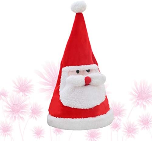 Kesyoo fantasia Hat Christmas 1pc Música elétrica Xmas de chapéu ajustável Swing Swing Papai Noel