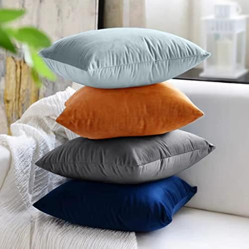 Capas de travesseiro de arremesso de USLIF Velvet Caixa de almofada quadrada de travesseiros sólidos para