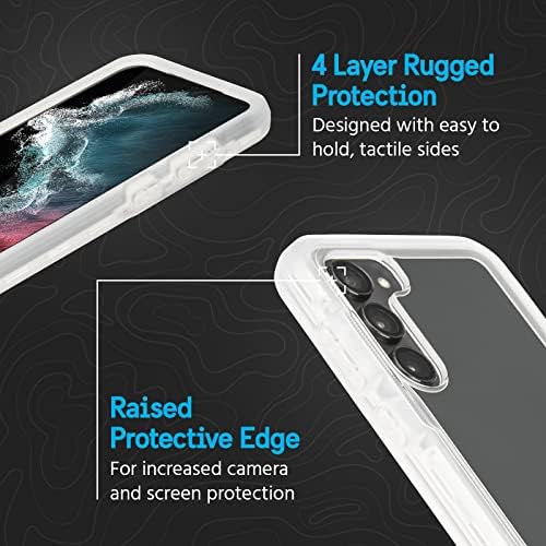 Pelican Voyager - Caso Samsung Galaxy S23 Plus [6.6 ] [Proteção de gota de queda de 18 pés MIL -SD] [Carregamento