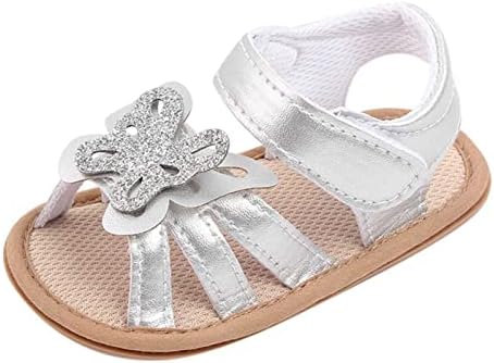 Infantas meninas abertas sapatos de dedão First Walkers Sapatos de verão pavorfly butterfly garotas planas tamanho