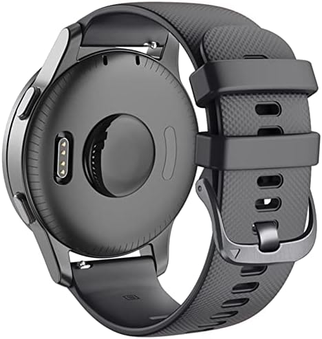 WTUKMO 22mm Sport Silicone Watch Band Strap for Garmin Active/ Venu 2/ Vivoactive 4/ Forerunner 745 Pulseira