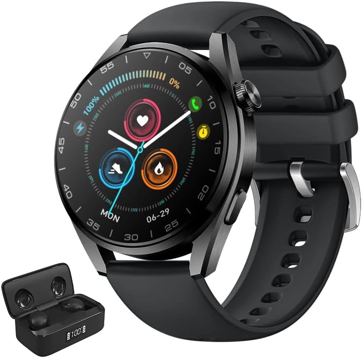 Taihom Electric YM33 Pro+ Smart Watch, smartwatch para homens à prova d'água Bluetooth CHAMADA Lembre