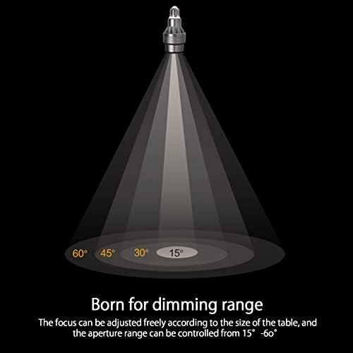 Lâmpada LED, lâmpadas de foco de 12W de 12W, Luz de downlight de espiga, ângulo de feixe ajustável 15-60