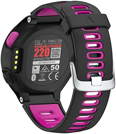 Ilazi Soft Silicone Straption Watch Band para Garmin Forerunner 735XT/235/620/630 Watch