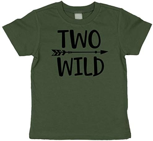 Olive Loves Apple Two Wild Arrow Boys Camisa de 2º aniversário para meninos de criança