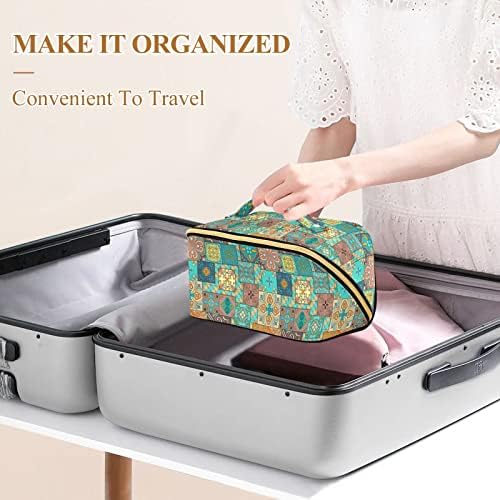 Saco de cosméticos para mulheres viagens de viagem com manuseio portátil Multi-funcional bolsa de higiene saco