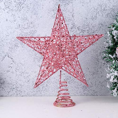 Aboofan Christmas Treetop decoração Glitter Star Tree Tree Tree Tree Christmas Topper Star Star Ornamento Treetop