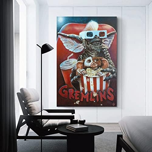 1984 Fantasy Horror Movie Gremlins Retro Poster Poster Hanger Scroll Posters Canvas Decorativa