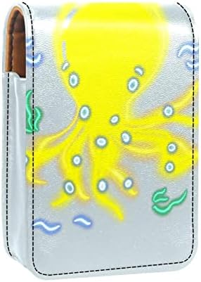 Caixa de batom de Oryuekan com espelho bolsa de maquiagem portátil fofa, bolsa cosmética, cartoon