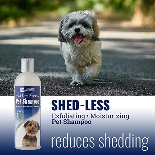 Shampoo de Condicionamento Especializado Kenic Shed-Shed para cães, fórmula suave sem perfume, sem sabão, feita