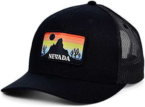 Coroas locais o Nevada Patch Cap Hat para homens e mulheres