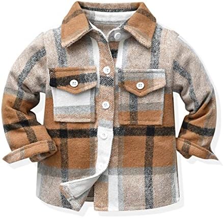 Jackets de criança para meninas crianças bebês meninos outono de inverno de inverno algodão com manga