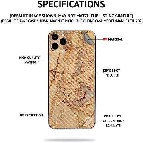 Mightyskins Skin Fiber para Samsung Galaxy Fold | Acabamento protetor de fibra de carbono texturizada