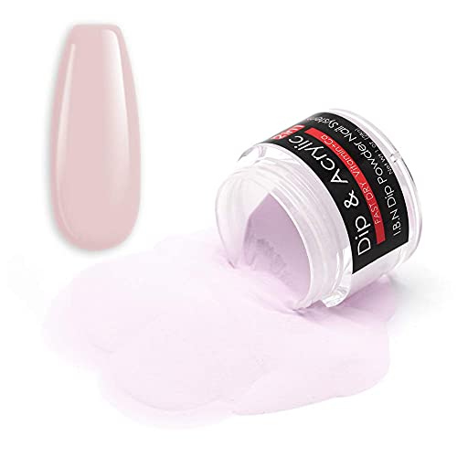 Pó de mergulho rosa claro i.b.n 2 em 1 coloração de pó de molhar acrílico, 1 onça, não-tóxico e sem odor, sem