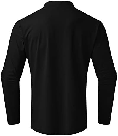 Ozmmyan masculino de manga longa T camisetas sólidas Turtleneck Casual Slim Fit Pullover T-Shirt
