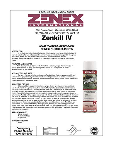 Zenkill IV assassino de insetos multiuso