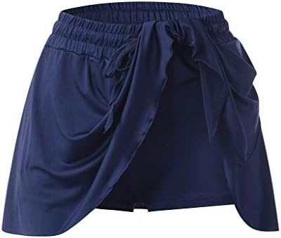 Saias de desnatadas de tênis de cintura alta com shorts femininos plissados ​​de golfe esgotados 2