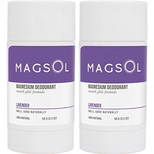 Desodorante livre de alumínio magsol para mulheres, desodorante natural premium - 4 ingredientes totais,