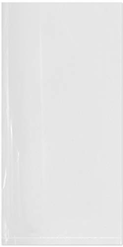 Plymor Flat Open Clear Plastic Poly Sags, 3 mil, 8 x 16