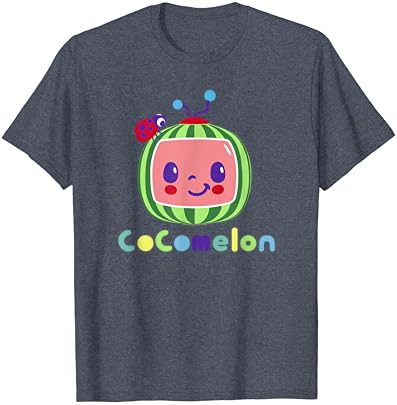 Camiseta de sorriso centralizado clássico de cocomelon