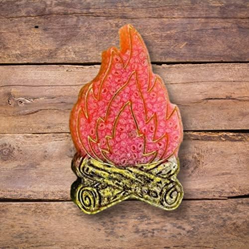Campfire troncos Fire Fall Freshie Mold para homens perfumados aroma de aroma Biço 3.6x2.25x0.8 ”D Resina