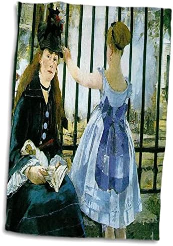 3drose florene famosa arte - imagem de Manets pintando a pintura ferroviária - toalhas