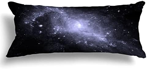 UTF4C Stars Planet Galaxy Body Pillow Capa algodão 20 x 54 adultos macios com travesseiro de zíper lavável