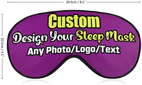 Máscara de sono personalizada Adicione seu design, Máscara de dormir com foto personalizada, presentes personalizáveis,