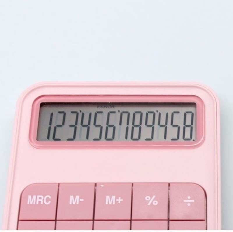 Calculadora MJWDP Moda de moda Office calculadora dedicada Pequeno portátil Multifuncional portátil Calculadora de botão grande de tela grande (cor: D, tamanho