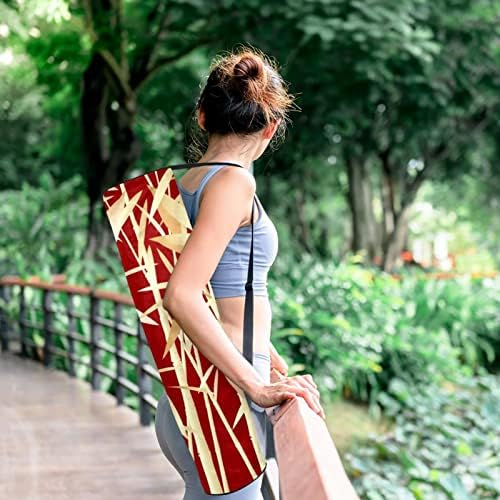 Bolsa de tapete de ioga ratgdn, bambu Exercício portador de tapete de yoga saco de transporte de yoga