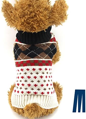 Mikayoo Dog Holiday Sweater, Cat Christmasswater, Pet Xmas Sweater, Casado de clima frio do estilo