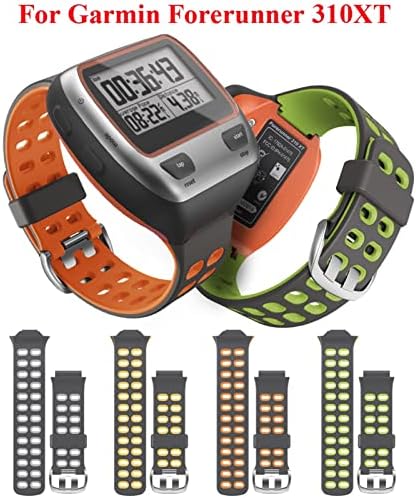 Nanwn Colorful Sport Silicone Watch Band para Garmin Forerunner 310xt Watch Substitui Watch Strap