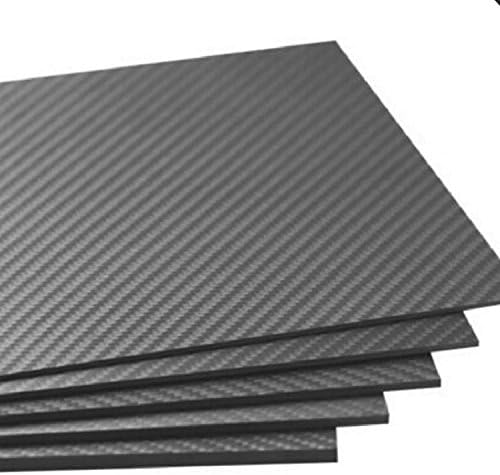 PRORCMODEL 100X250X0.3MM 3K Placa de fibra de fibra de carbono Folha de painel de tecido comum