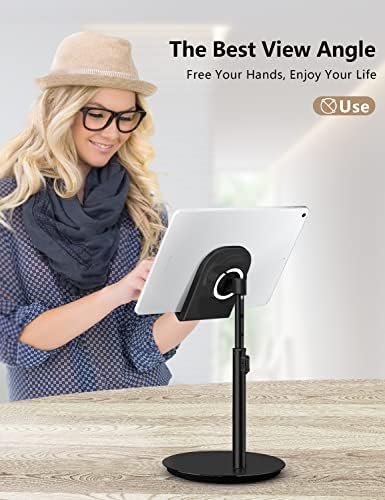 KTRIO Cell Phone Stand para mesa, suporte de telefone ajustável em ângulo de altura, suporte de