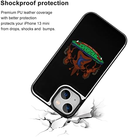 Brasão de braços do lesoto flip telefonia compatível com o iPhone 13 mini com capa de telefone
