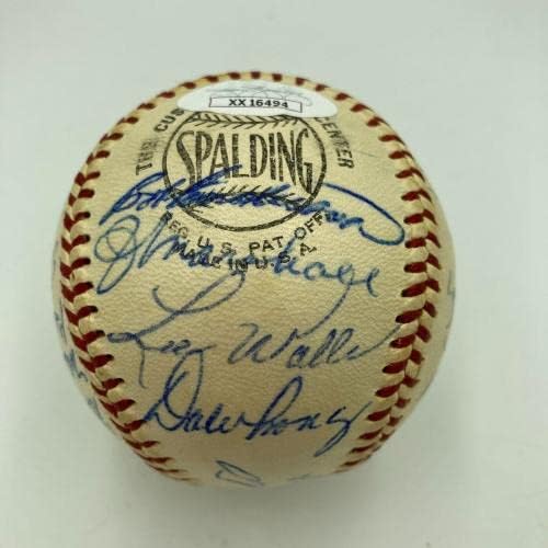 1959 A equipe de Chicago Cubs assinou o Baseball da Liga Nacional Ernie Banks JSA CoA - Bolalls autografados