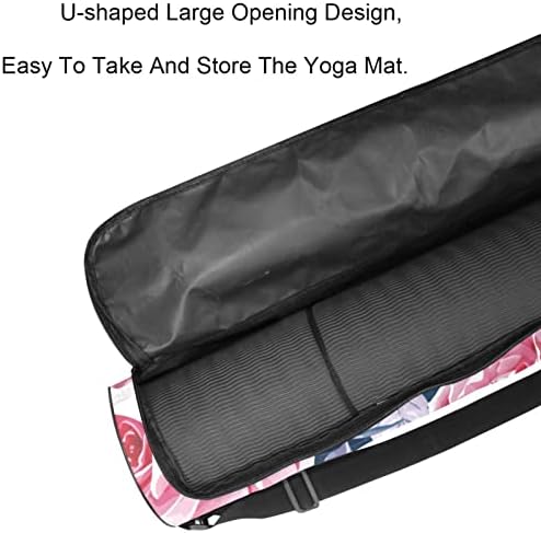 Laiyuhua Yoga Mat Bag, bolsa de ginástica de ioga com zíperas duplas para mulheres e homens - zíperes